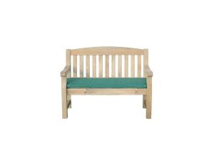 EMILY BENCH 2 SEATER (4ft) GREEN SEAT PAD