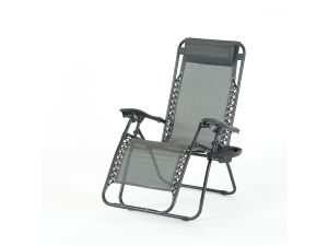 Royale Relaxer with Cup Holder - Charcoal