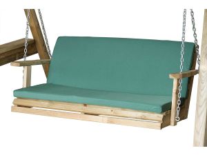MIAMI 2 SEATER GREEN SEAT PAD with back 
