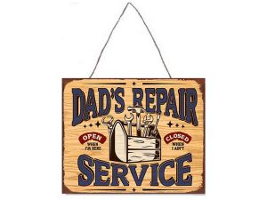 Dad's Repair Service Plaque