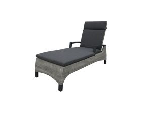 Majestique - Camilla Sunlounger - Charcoal / Light Grey