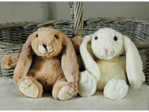 Small Snuggly Bunny Brown or Cream