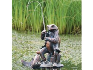 Frog Fishing Ornament