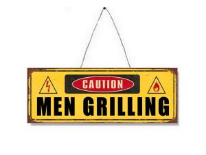 Men Grilling Plaque